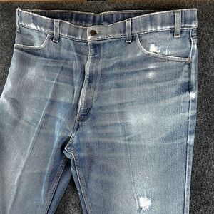 Levi's 547 Orange Tab Jeans 42x30(40x28) USA Made 90s Bootcut Distressed Vintage